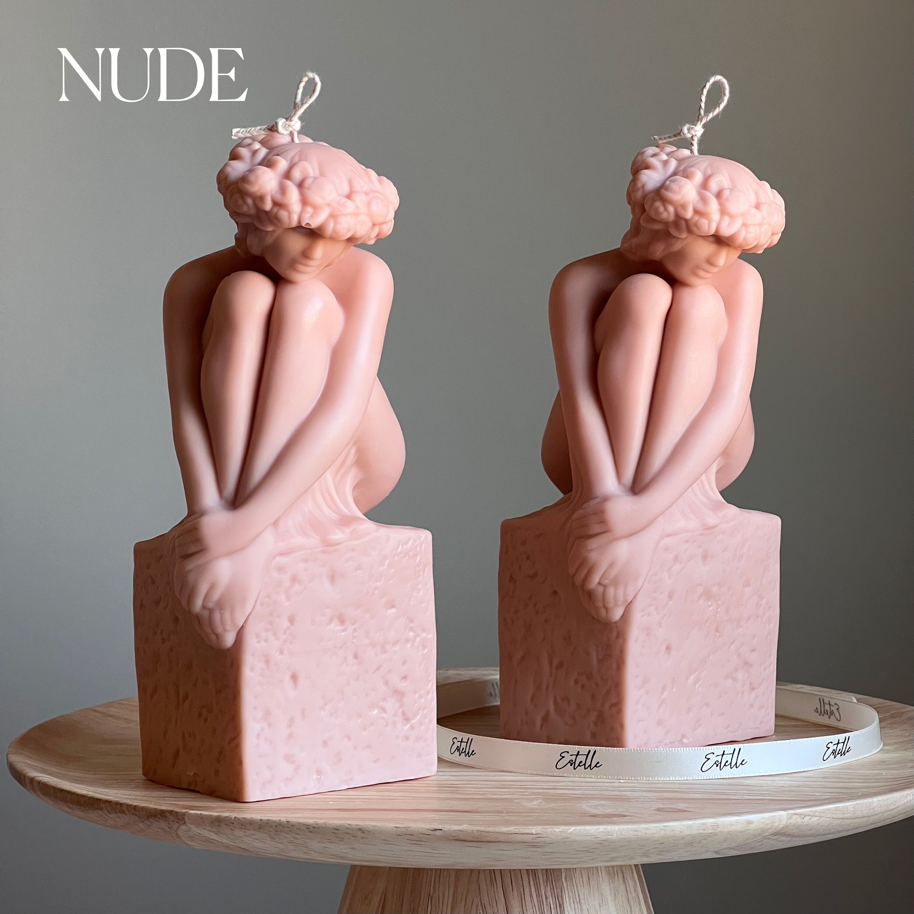 Sculptural Woman Bust Candle | Soy Wax Statue Candle