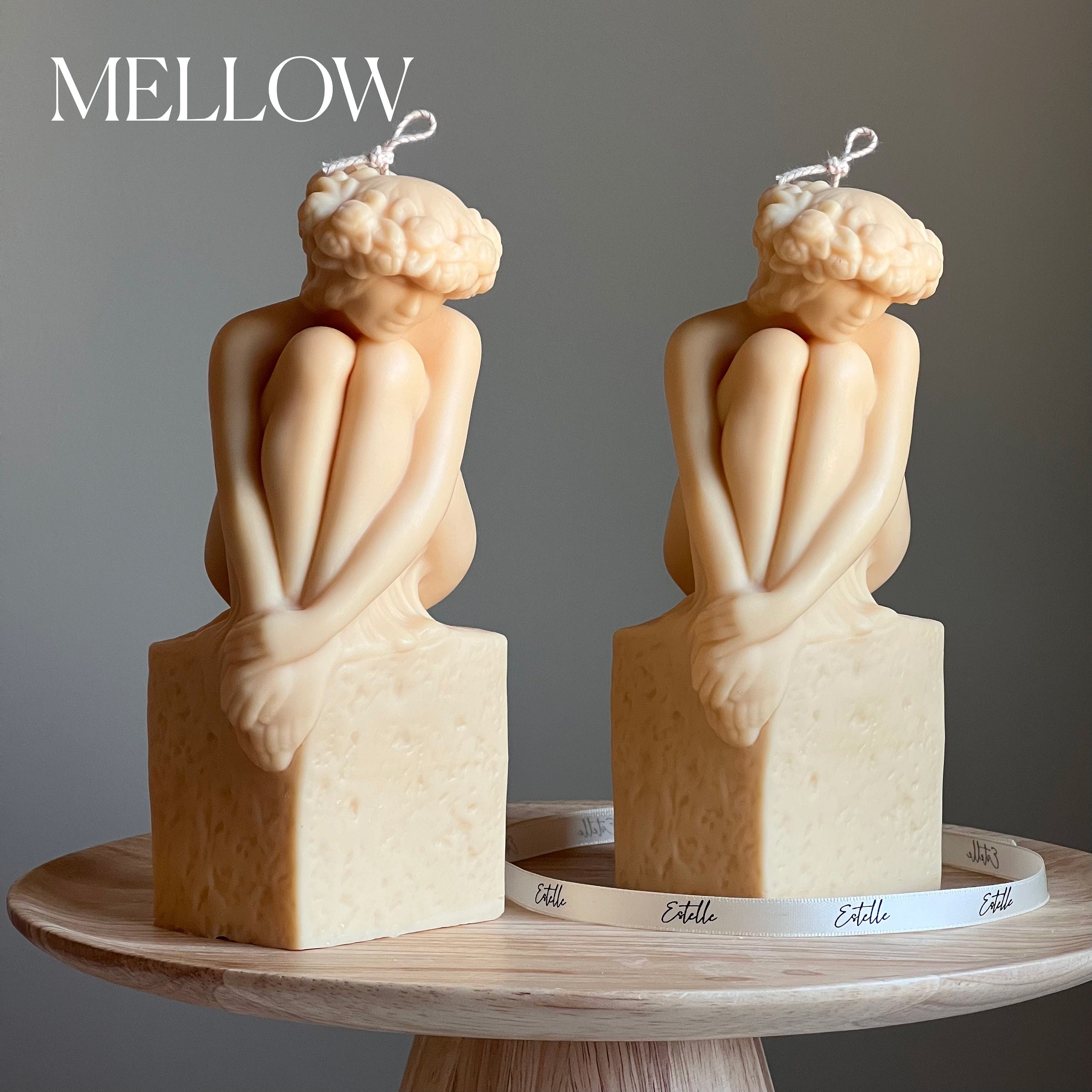 Sculptural Woman Bust Candle | Soy Wax Statue Candle
