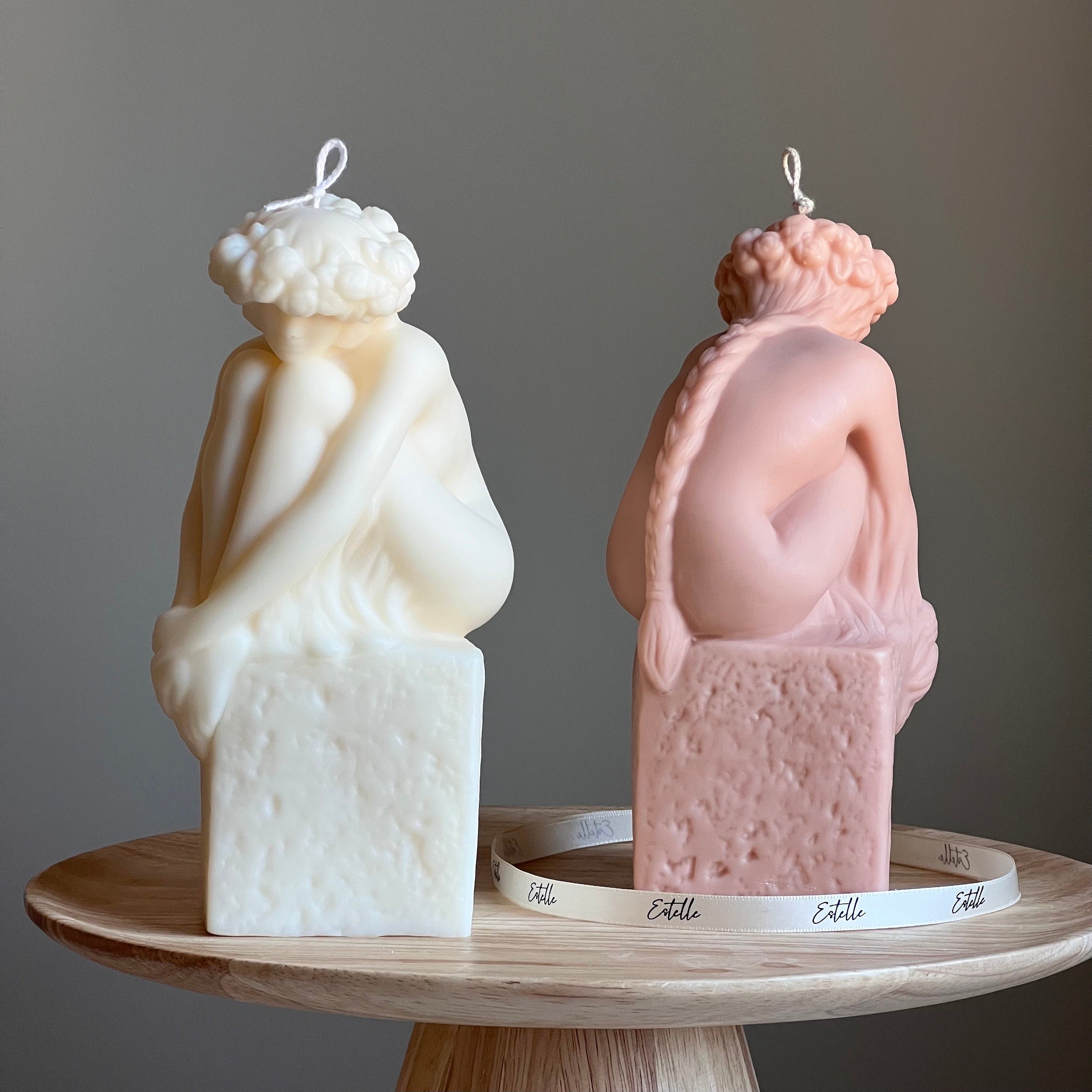 Sculptural Woman Bust Candle | Soy Wax Statue Candle