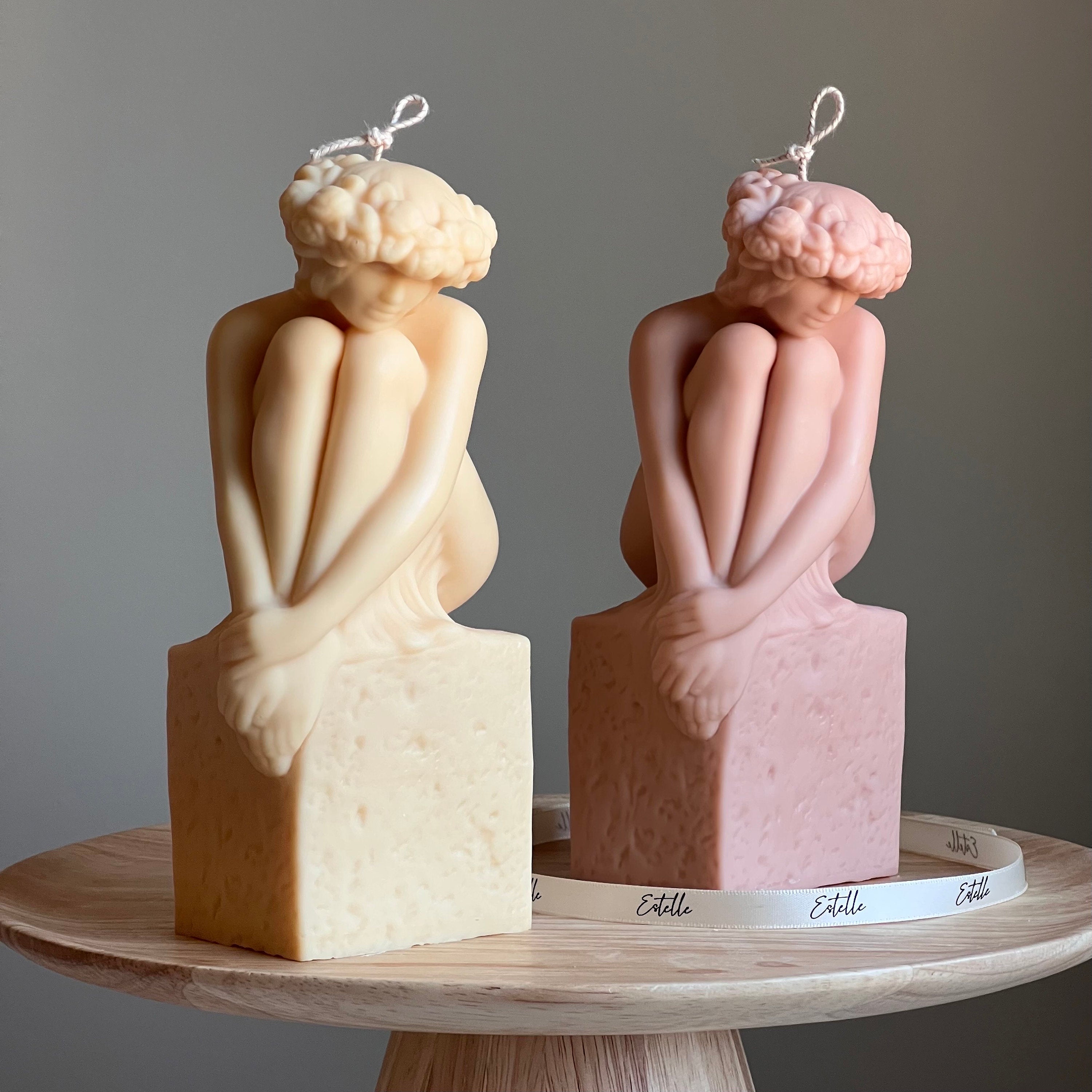 Sculptural Woman Bust Candle | Soy Wax Statue Candle