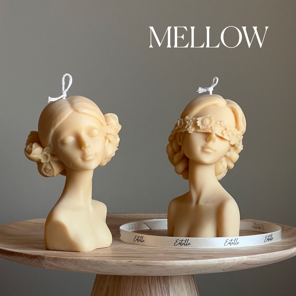 Handmade Blinded Lady Soy Wax Candle | Torso Female Candle