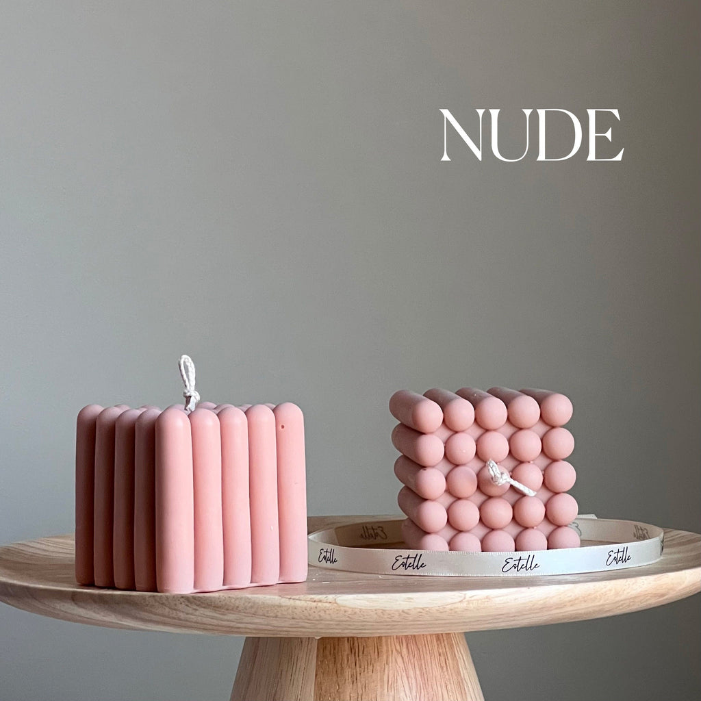 Handmade Cube Soy Candle | Unique Decorative Pillar Candle