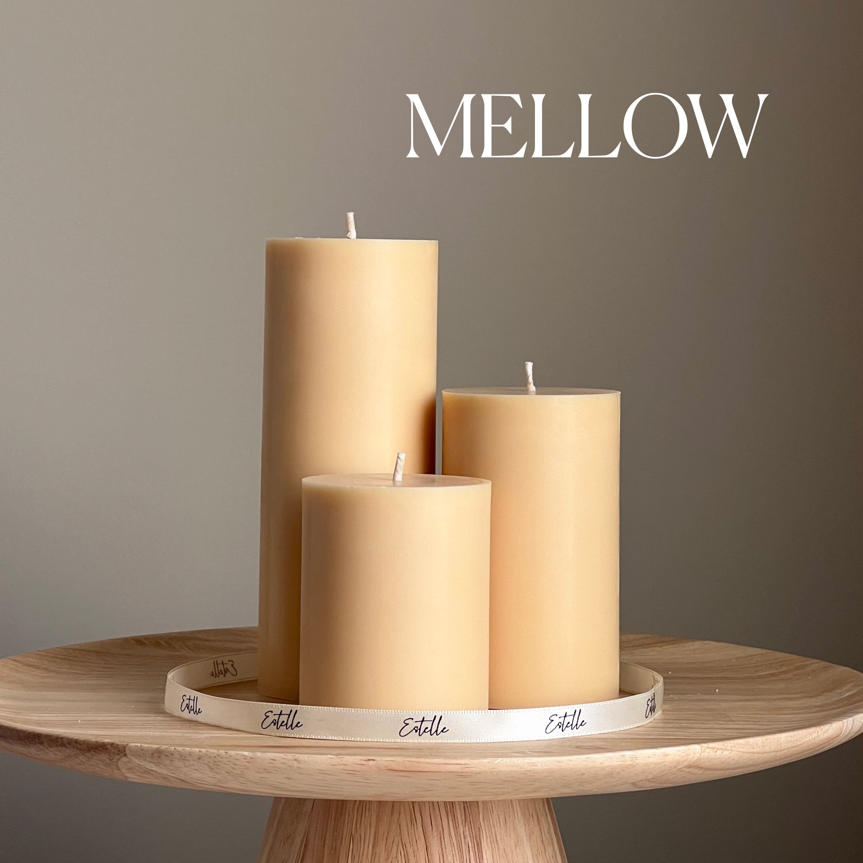 Handmade Soy Wax Pillar Candle: Decorative Candle