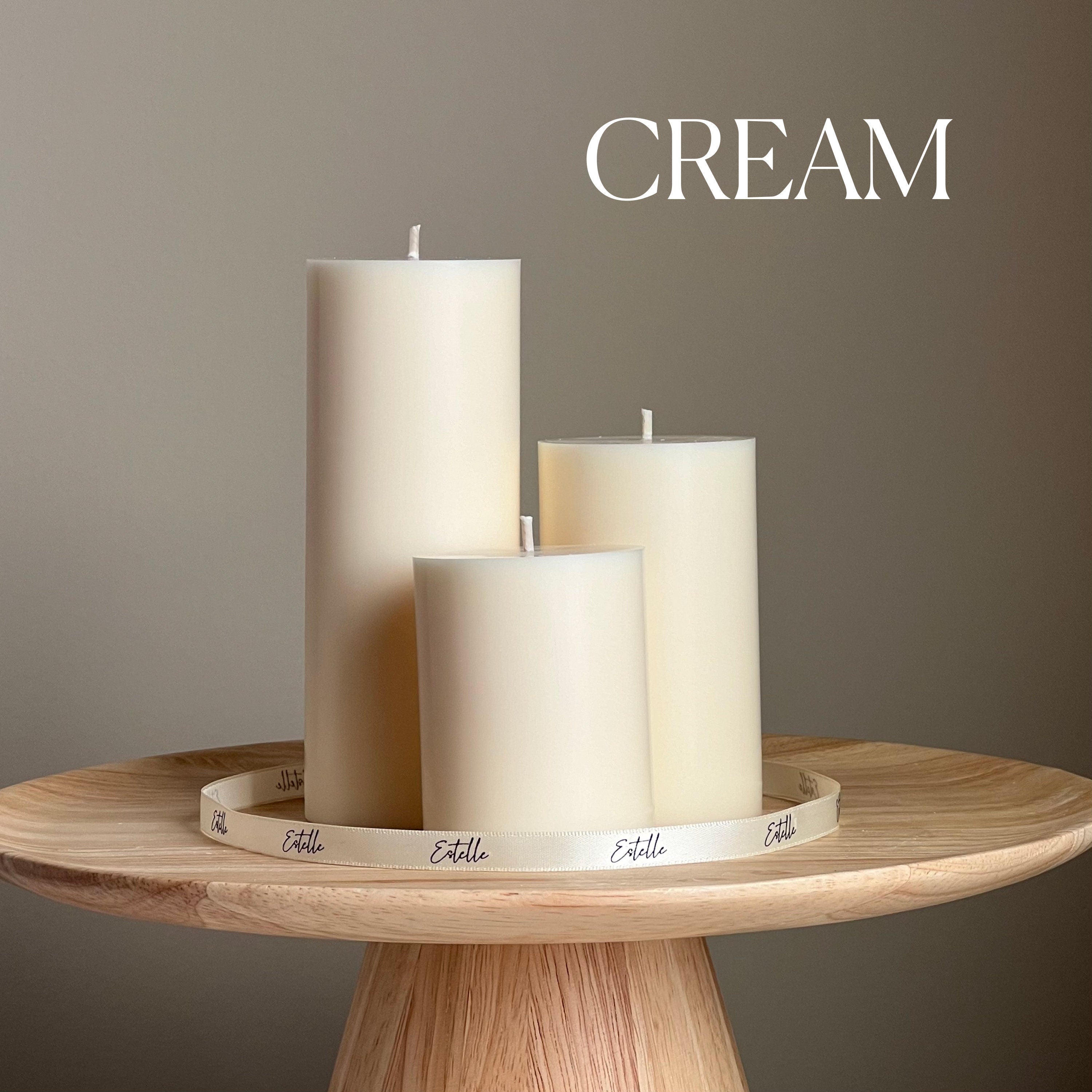 Handmade Soy Wax Pillar Candle: Decorative Candle