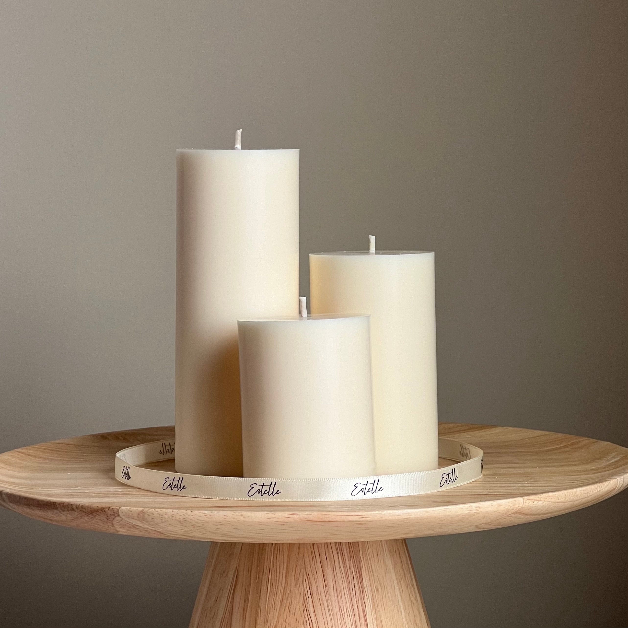 Handmade Soy Wax Pillar Candle: Decorative Candle